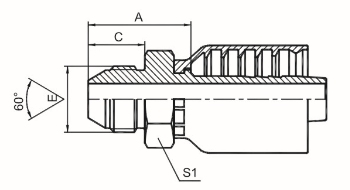 日本公制外螺纹60°外锥面胶管接头的特点与应用